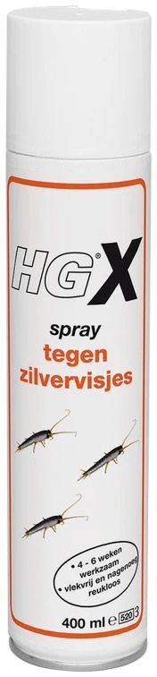 HG X Spray Tegen Zilvervisjes