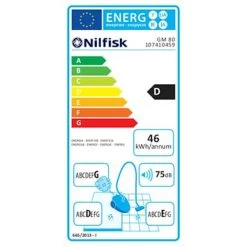 Nilfisk GM80 C Stofzuiger 7 Nilfisk GM80 C Stofzuiger -Reinigingsgereedschap 1511722360625GM80 energielabel